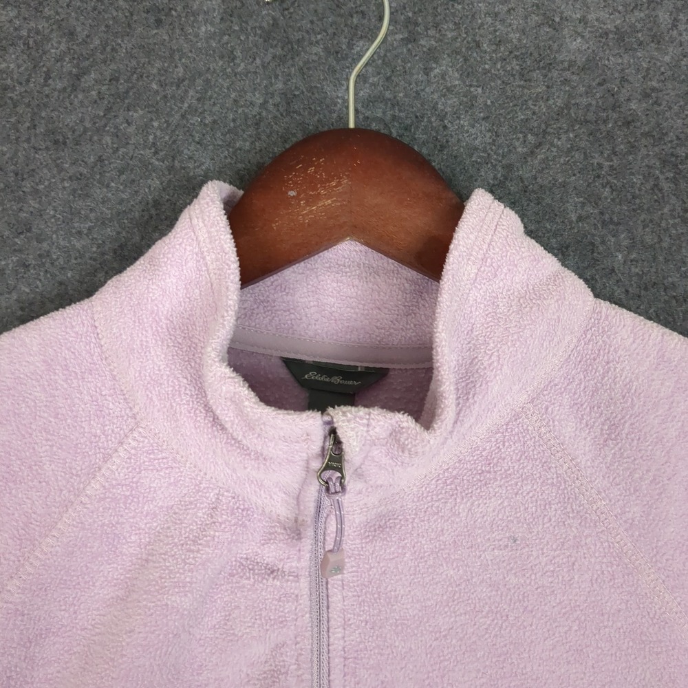 Eddie Bauer Womens Fleece Pullover 1/4 Zip Lavender Purple Mock Neck‎ Size L - Picture 6 of 12